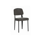 Silla gris y metal negro Barrios