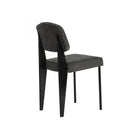 Silla gris y metal negro Barrios
