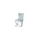 Silla de respaldo alto gris y acero Sant Vicent