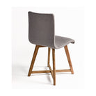 Silla de lino gris y roble Jimena