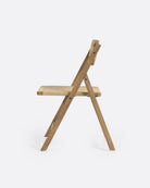 Silla plegable de teca y cuerda de papel Cora