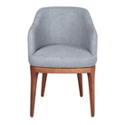 Silla tapizada de fresno con brazos Petra