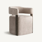 Silla tapizada de fresno topo Murter