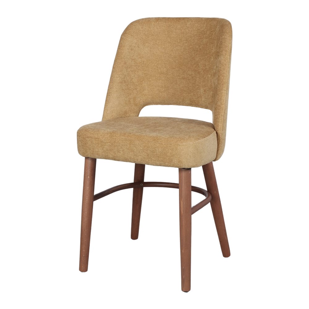 Silla tapizada de haya Levi