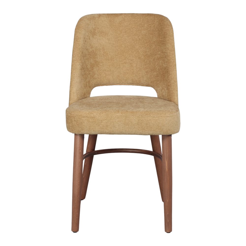 Silla tapizada de haya Levi