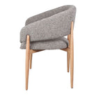 Silla tapizada de madera torneada Louise