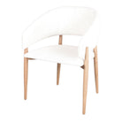 Silla tapizada de madera torneada Louise
