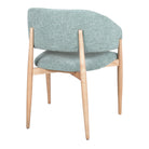 Silla tapizada de madera torneada Louise