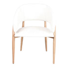 Silla tapizada de madera torneada Louise