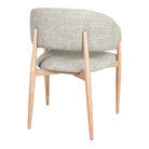 Silla tapizada de madera torneada Louise