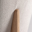 Silla tapizada de roble Laguar beige