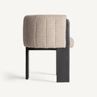 Silla tapizada de roble Vilafamés gris