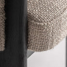 Silla tapizada de roble Vilafamés gris