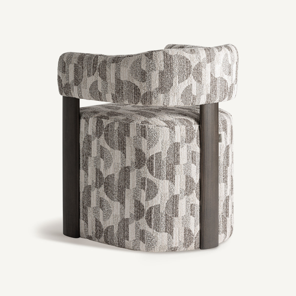 Silla tapizada estampada Parcent