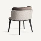 Silla tapizada gris Tirant