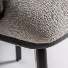 Silla tapizada gris Tirant