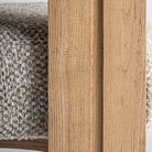 Silla tapizada gris y roble Espalmador