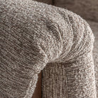 Sillón amplio de caucho tapizado beige Ses Variades