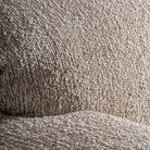 Sillón amplio de caucho tapizado beige Ses Variades