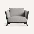 Sillón amplio tapizado gris Cala Martina
