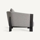 Sillón amplio tapizado gris Cala Martina