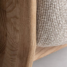 Sillón amplio tapizado marrón Cala Martina