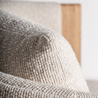 Sillón amplio tapizado marrón Cala Martina