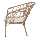 Sillón bajo de ratán sintético Zaniah