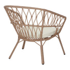 Sillón bajo de ratán sintético Zaniah