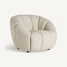 Sillón bajo tapizado beige Sa Caleta