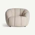 Sillón bajo tapizado beige Sa Caleta