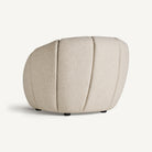 Sillón bajo tapizado beige Sa Caleta
