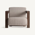 Sillón bajo tapizado crema Sant Vicent