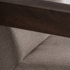 Sillón bajo tapizado crema Sant Vicent