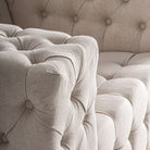 Sillón capitoné de fresno negro Larnaca