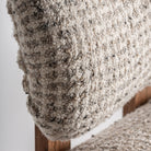 Sillón de acacia y lana beige Cala Vadella