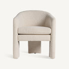Sillón de algodón rizado blanco roto Punta Prima
