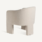 Sillón de algodón rizado blanco roto Punta Prima