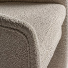 Sillón de algodón rizado blanco roto Punta Prima