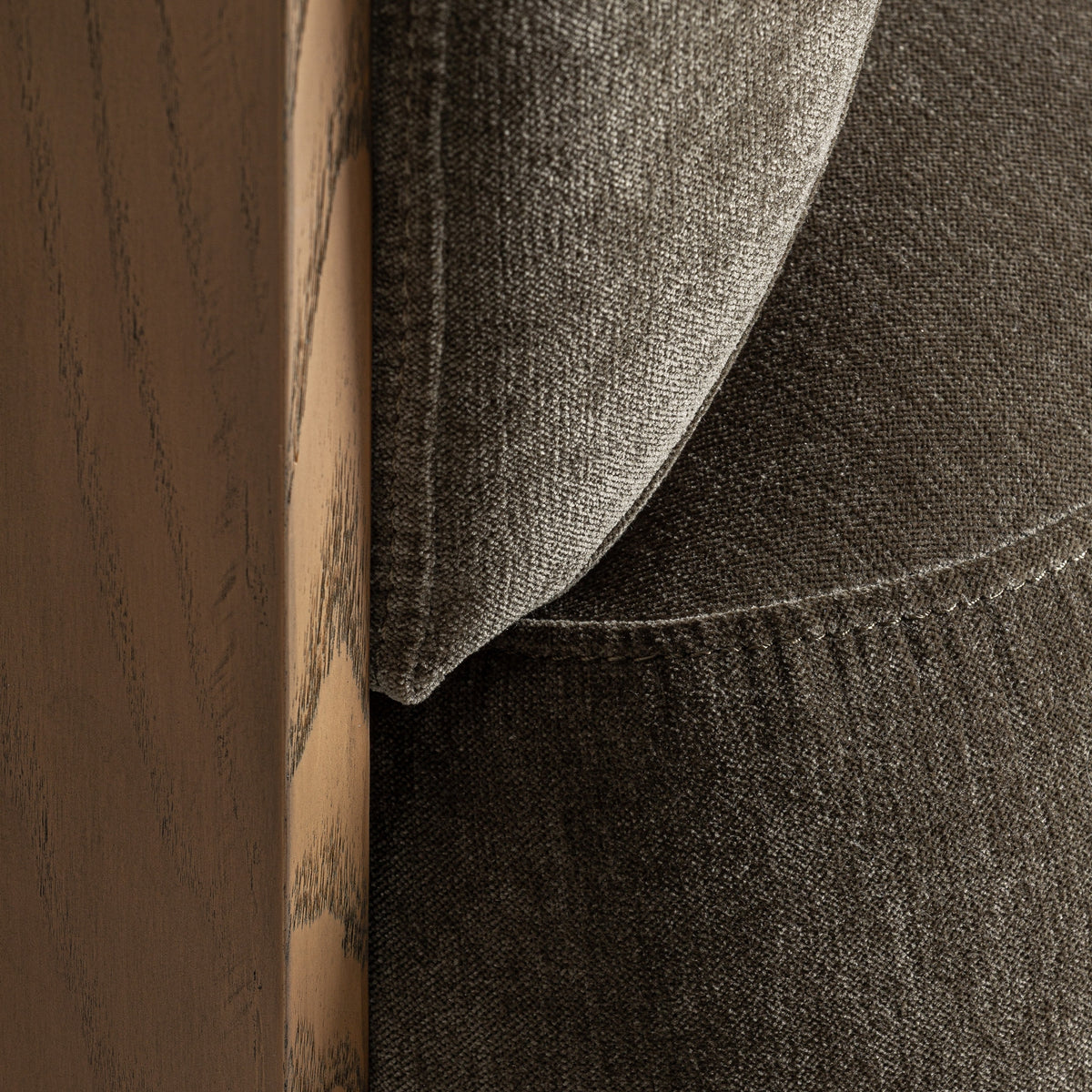Sillón de chenilla verde Es Pujols