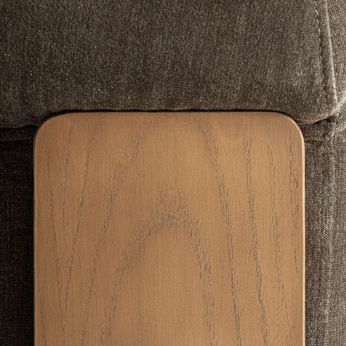 Sillón de chenilla verde Es Pujols