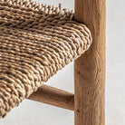 Sillón de comedor de teca y fibra Punta Galera
