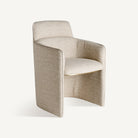 Sillón de comedor tapizado beige Cala Carbó