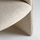 Sillón de comedor tapizado beige Cala Carbó