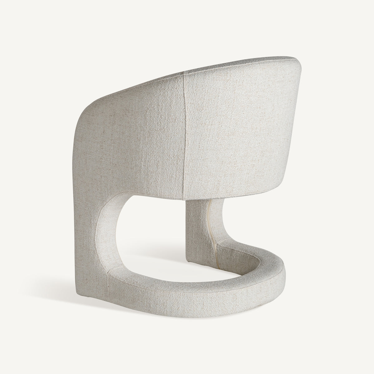Sillón de comedor tapizado blanco roto Cala Bassa