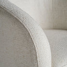 Sillón de comedor tapizado blanco roto Cala Bassa