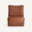Sillón de cuero y hierro Peyia