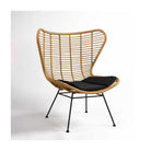 Sillón de exterior de respaldo alto y fibra sintética Capileira