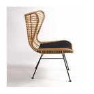 Sillón de exterior de respaldo alto y fibra sintética Capileira