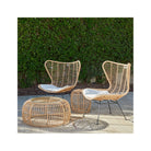 Sillón de exterior de respaldo alto y fibra sintética Capileira